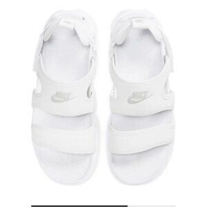 Nike Owaysis Sandal White Platinum Size 38 EU  7 W 5 M US EUC Unisex